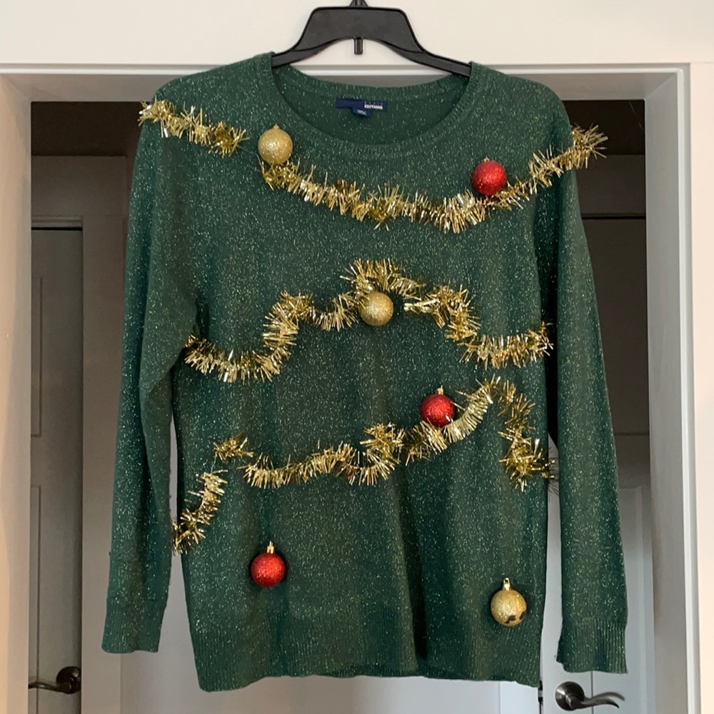 Christmas Tree Sparkle Sweater